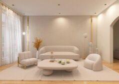 Clean, bright, and minimal living room in a modern home, symbolizing financial clarity and the efficiency of a full-servic...